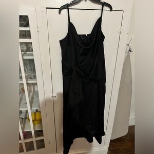 City Chic Black Midi Dress